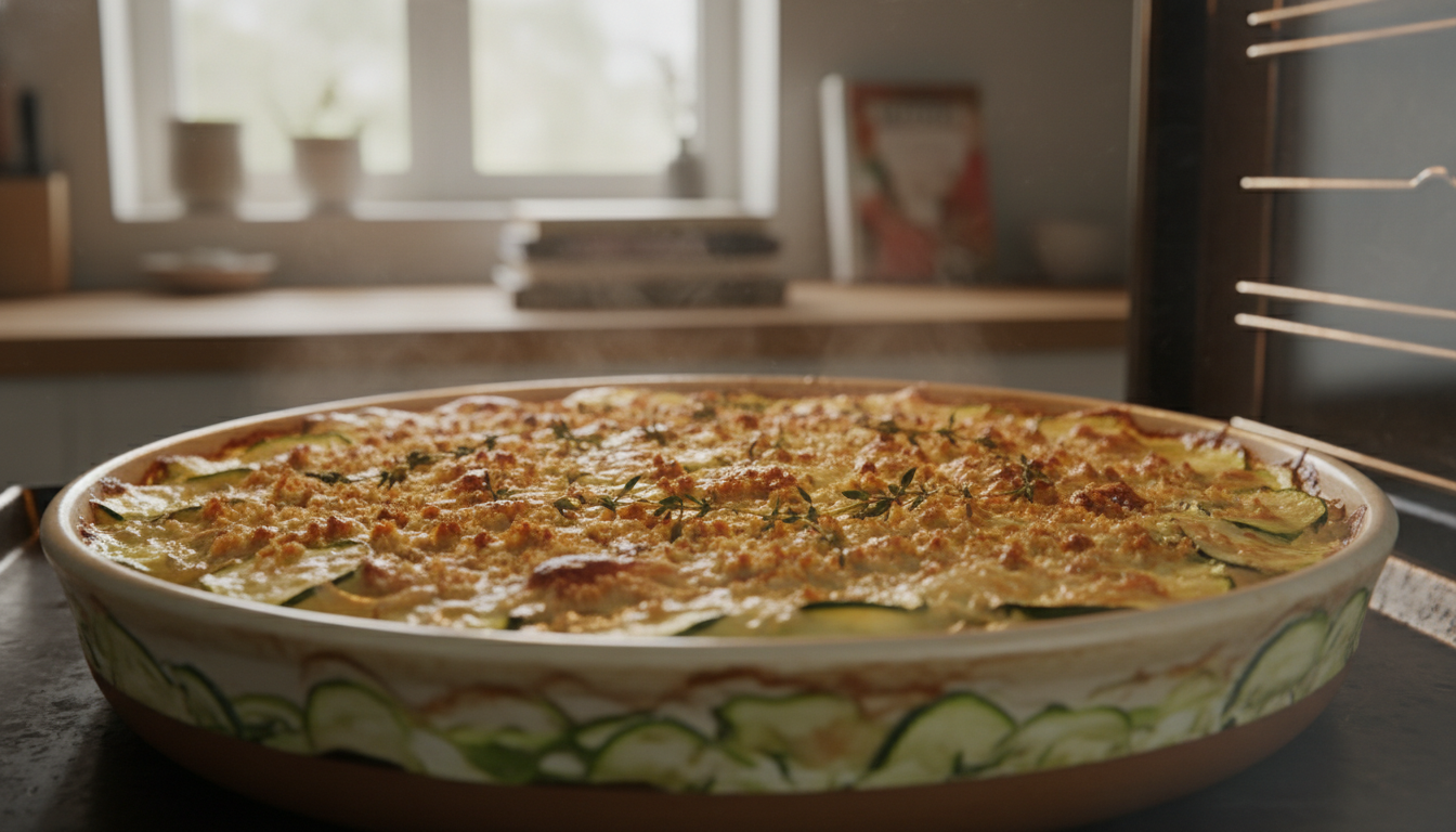 savourez un gratin de courgettes fondant qui transforme vos légumes oubliés en un plat réconfortant et gourmand, parfait pour toutes les occasions.