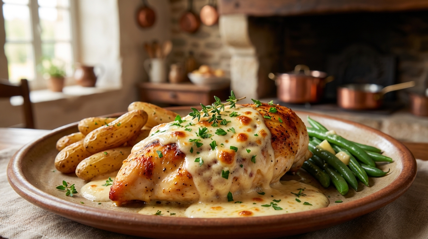 découvrez notre recette facile et savoureuse de délice de poulet au maroilles, un plat gourmet qui ravira vos papilles en toute simplicité.