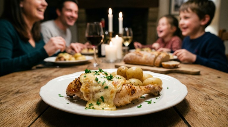 découvrez notre recette simple et savoureuse de délice de poulet au maroilles, un plat gourmand qui ravira vos papilles en toute simplicité.