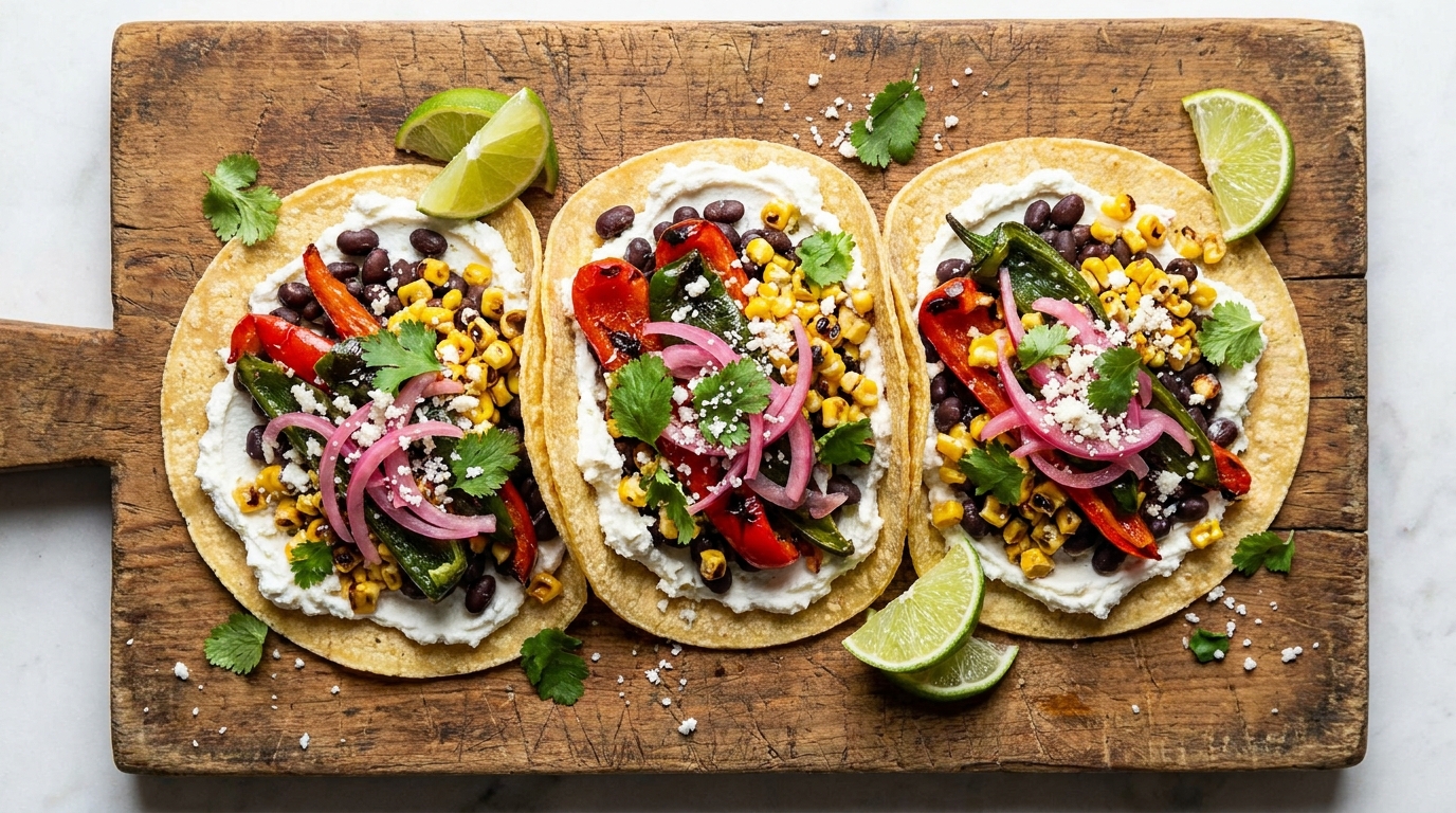 découvrez nos tacos végétariens au fromage fouetté, une recette gourmande et savoureuse pour régaler vos papilles en toute simplicité.