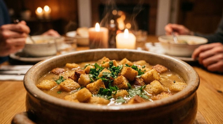 découvrez une recette simplifiée de la traditionnelle soupe suisse à la farine, légère et délicieuse, parfaite pour un repas chaleureux et authentique.