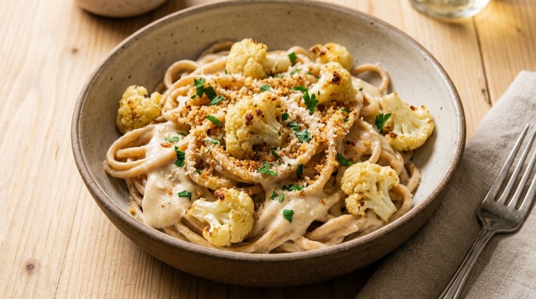 découvrez notre recette légère de pâtes complètes au chou-fleur, idéale pour une alimentation saine et gourmande tout en gardant la ligne.