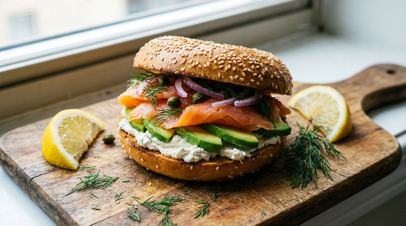 découvrez notre recette incontournable de bagel au saumon fumé et avocat crémeux, un délice frais et savoureux parfait pour toutes vos envies gourmandes.