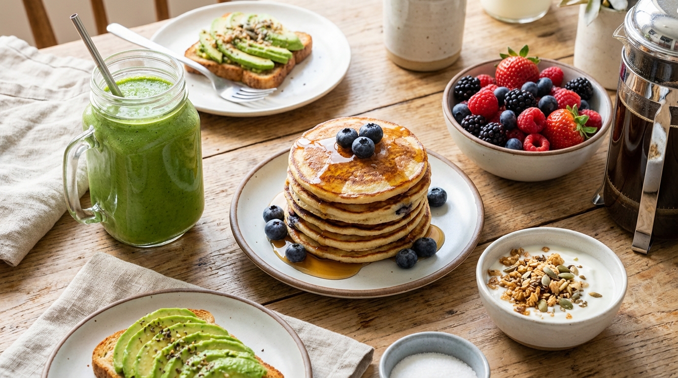 découvrez notre recette detox de pancakes aux myrtilles, savoureuse et saine, parfaite pour bien démarrer votre journée avec énergie et gourmandise.