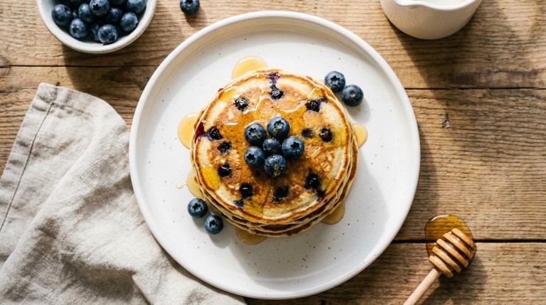 découvrez notre recette detox de pancakes aux myrtilles, idéale pour un petit-déjeuner sain et délicieux qui boostera votre énergie dès le matin.