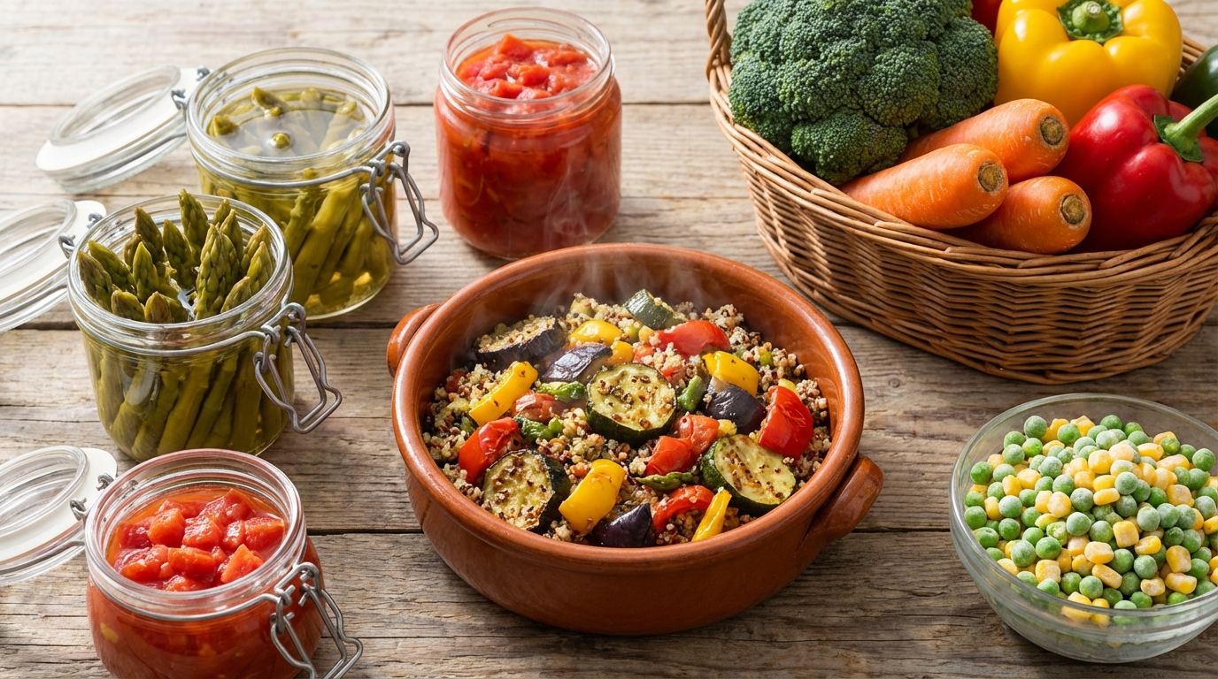 découvrez comment choisir entre légumes frais, surgelés ou en conserve pour allier goût, nutrition et praticité au quotidien.