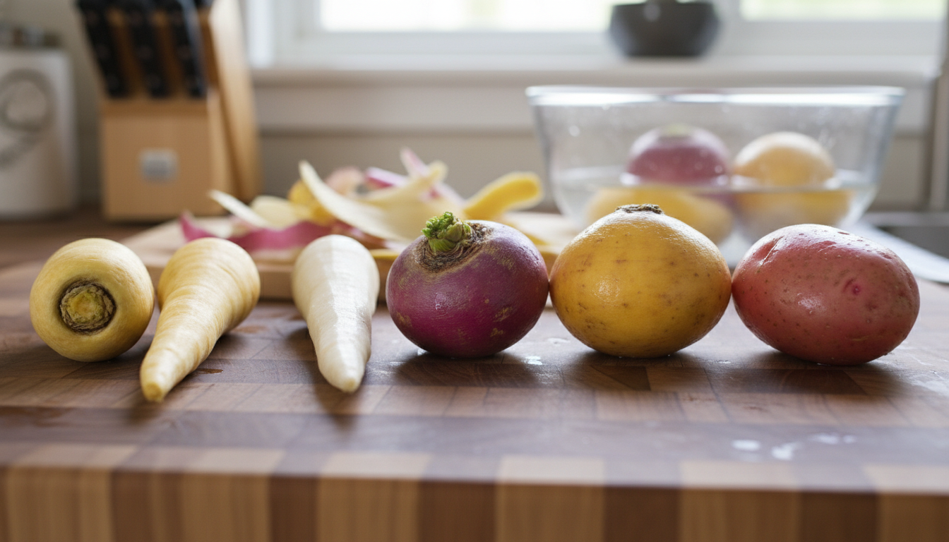 découvrez la technique réversible des chefs pour maîtriser l'art de l'épluchage et révolutionner l'usage de votre économe, pour des résultats précis et efficaces.