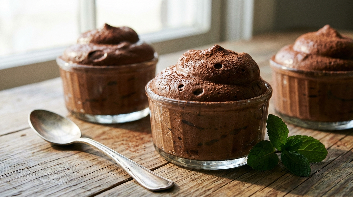 découvrez une recette simple et abordable de mousse au chocolat légère, parfaite pour se faire plaisir sans culpabiliser.