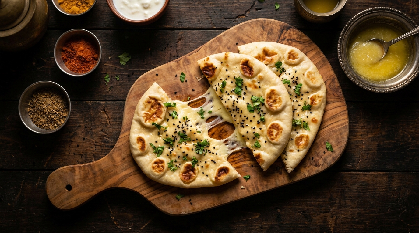 découvrez notre recette gourmande de naan moelleux au yaourt et fromage, parfaite pour un repas savoureux et facile à réaliser chez vous.