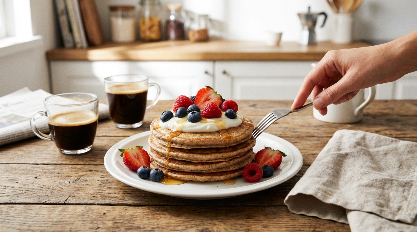 découvrez notre recette simple et rapide de pancakes gourmands et légers pour un petit-déjeuner sain et délicieux. profitez d'un plaisir gourmand sans culpabilité !