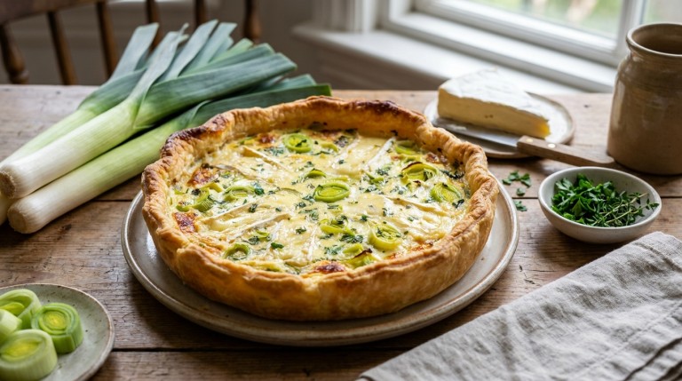 découvrez la quiche légère aux poireaux et brie, une recette savoureuse alliant gourmandise et équilibre pour un repas sain et délicieux.