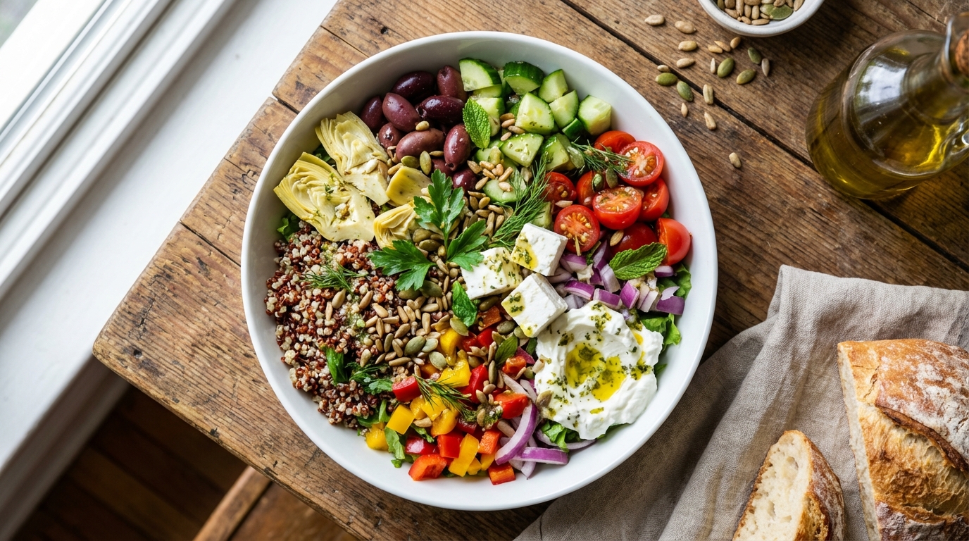 découvrez notre recette de quinoa coloré aux légumes croquants et fromage frais, une explosion de saveurs fraîches et gourmandes pour un repas sain et équilibré.