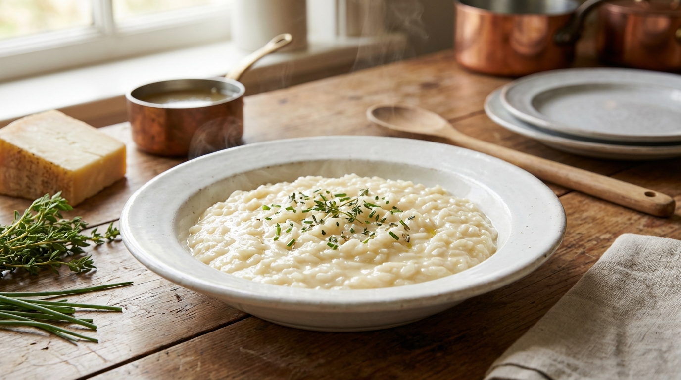 découvrez notre recette facile de risotto crémeux au fromage frais, un plat savoureux et réconfortant parfait pour toutes les occasions.