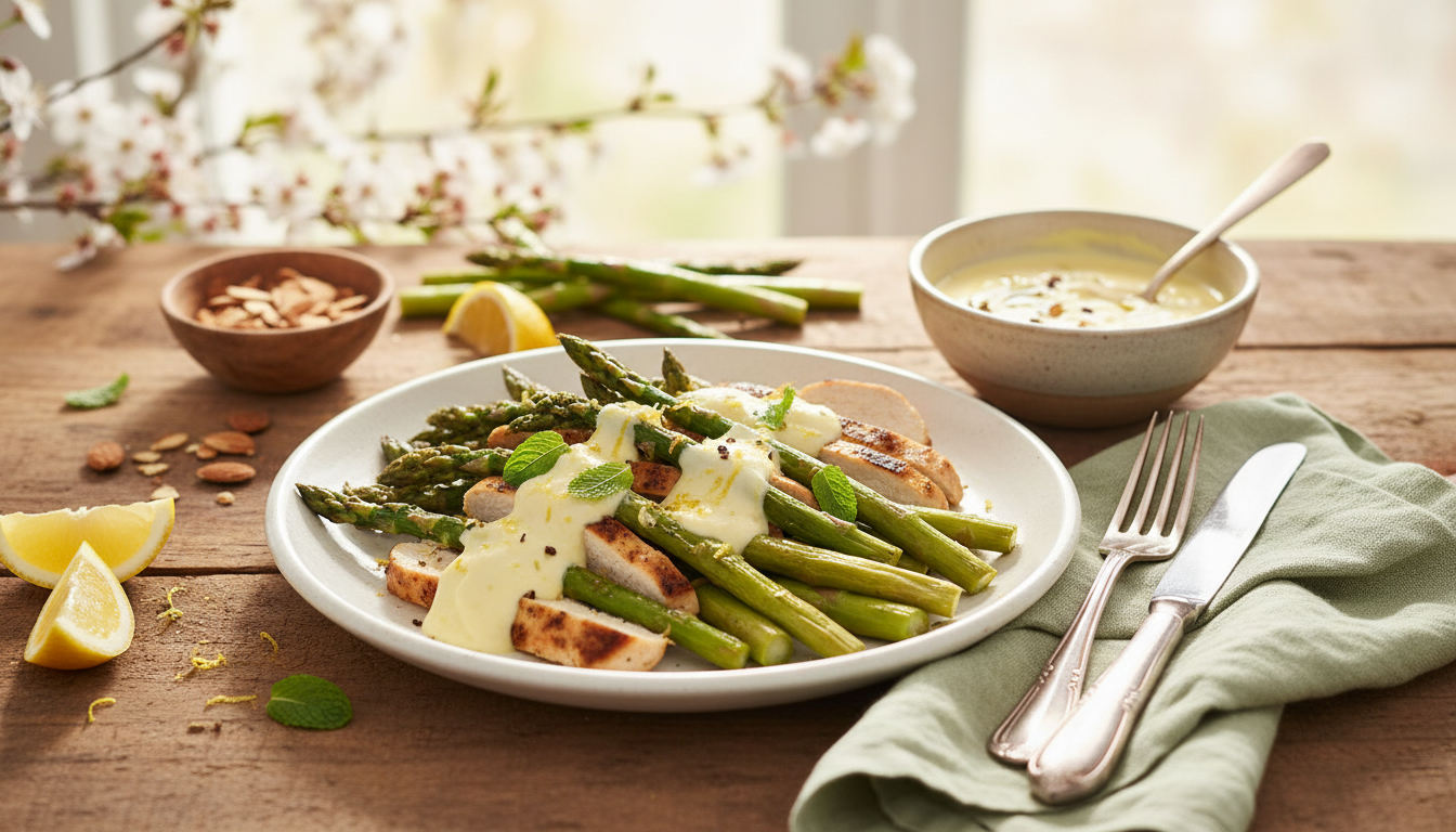 découvrez une sauce yaourt citron simple et rapide, parfaite pour accompagner vos asperges sans cuisson, idéale pour les journées où le temps manque.