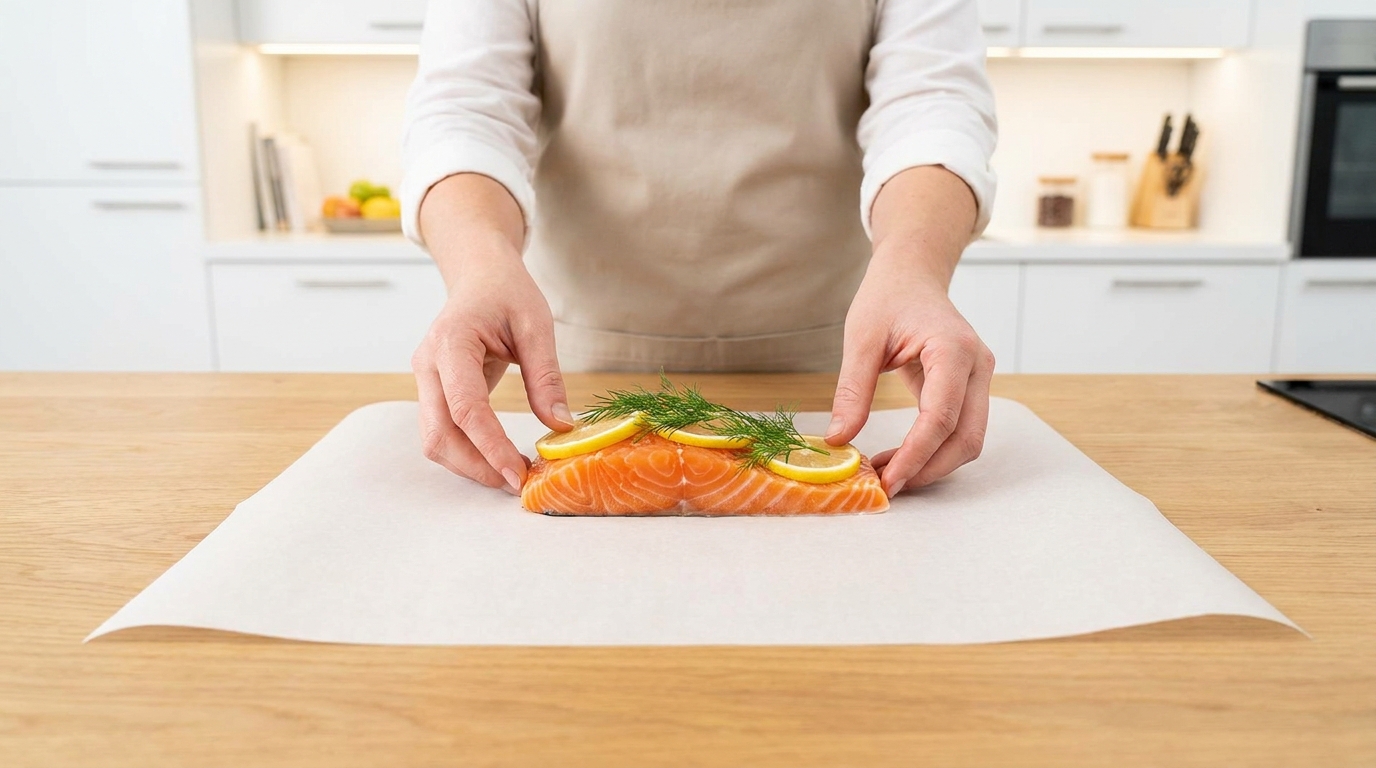 découvrez une recette savoureuse de saumon en papillote aux herbes fraîches et fromage délicat, idéale pour un repas sain et gourmand.