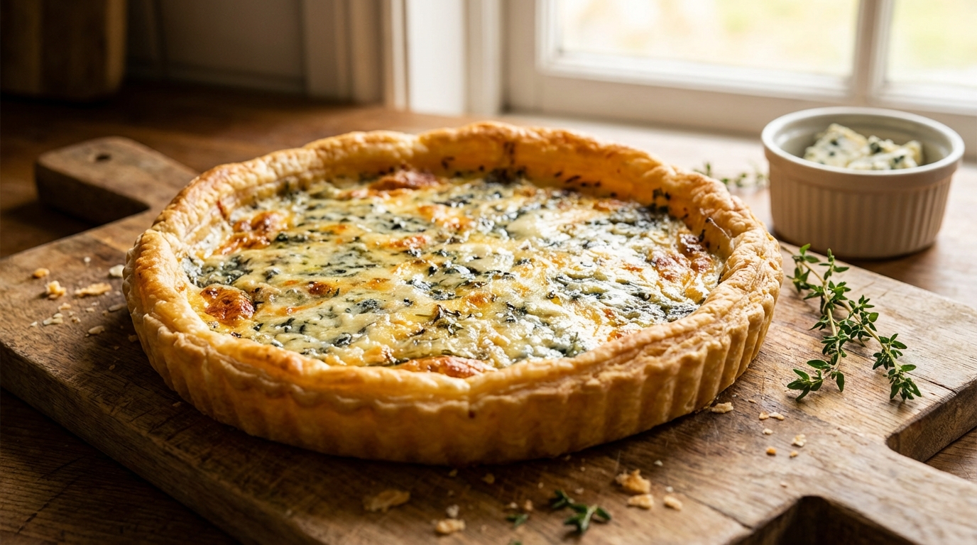 découvrez la tarte au bleu, une délicieuse alliance entre le goût puissant du fromage et la douceur gourmande d'une pâte croustillante. parfaite pour les amateurs de saveurs authentiques.