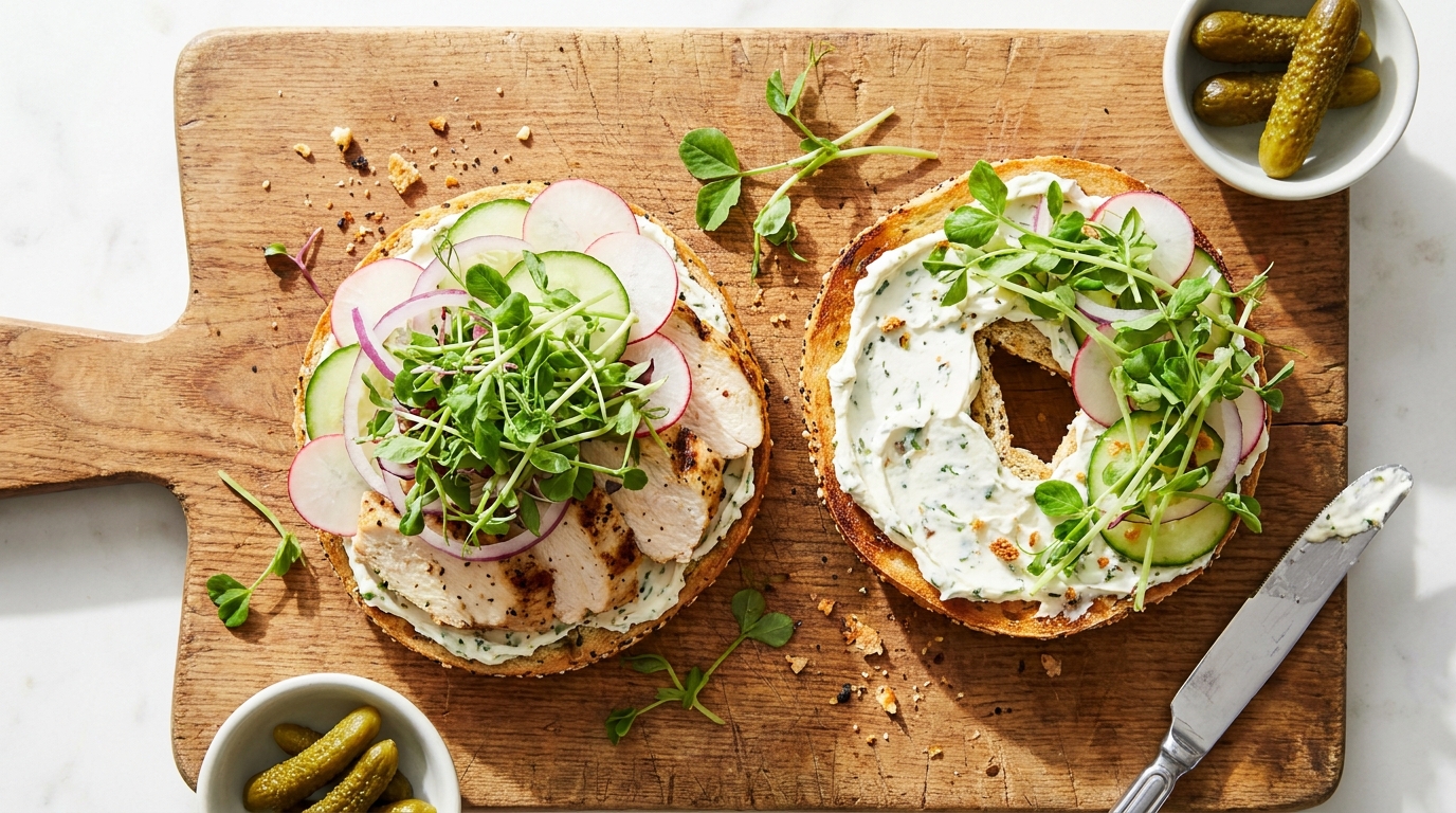 découvrez la recette incontournable du bagel gourmand au poulet, légumes croquants et fromage frais, idéale pour un repas savoureux et équilibré.