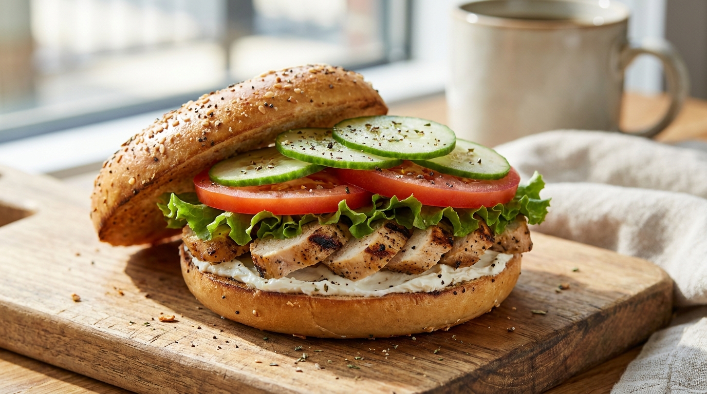 découvrez la recette incontournable du bagel gourmand au poulet, légumes croquants et fromage frais, alliant saveurs et fraîcheur pour un repas délicieux et équilibré.
