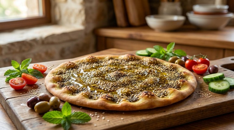 découvrez notre recette simple et savoureuse de pizza libanaise légère au zahtar, parfaite pour un repas équilibré et parfumé.