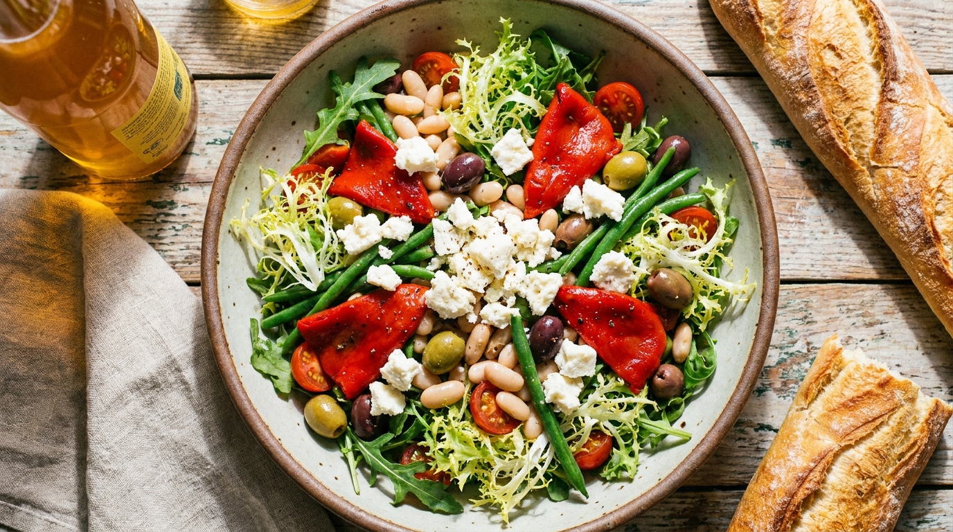savourez la salade basque au fromage de brebis, une recette authentique riche en saveurs traditionnelles du pays basque, parfaite pour un repas frais et gourmand.