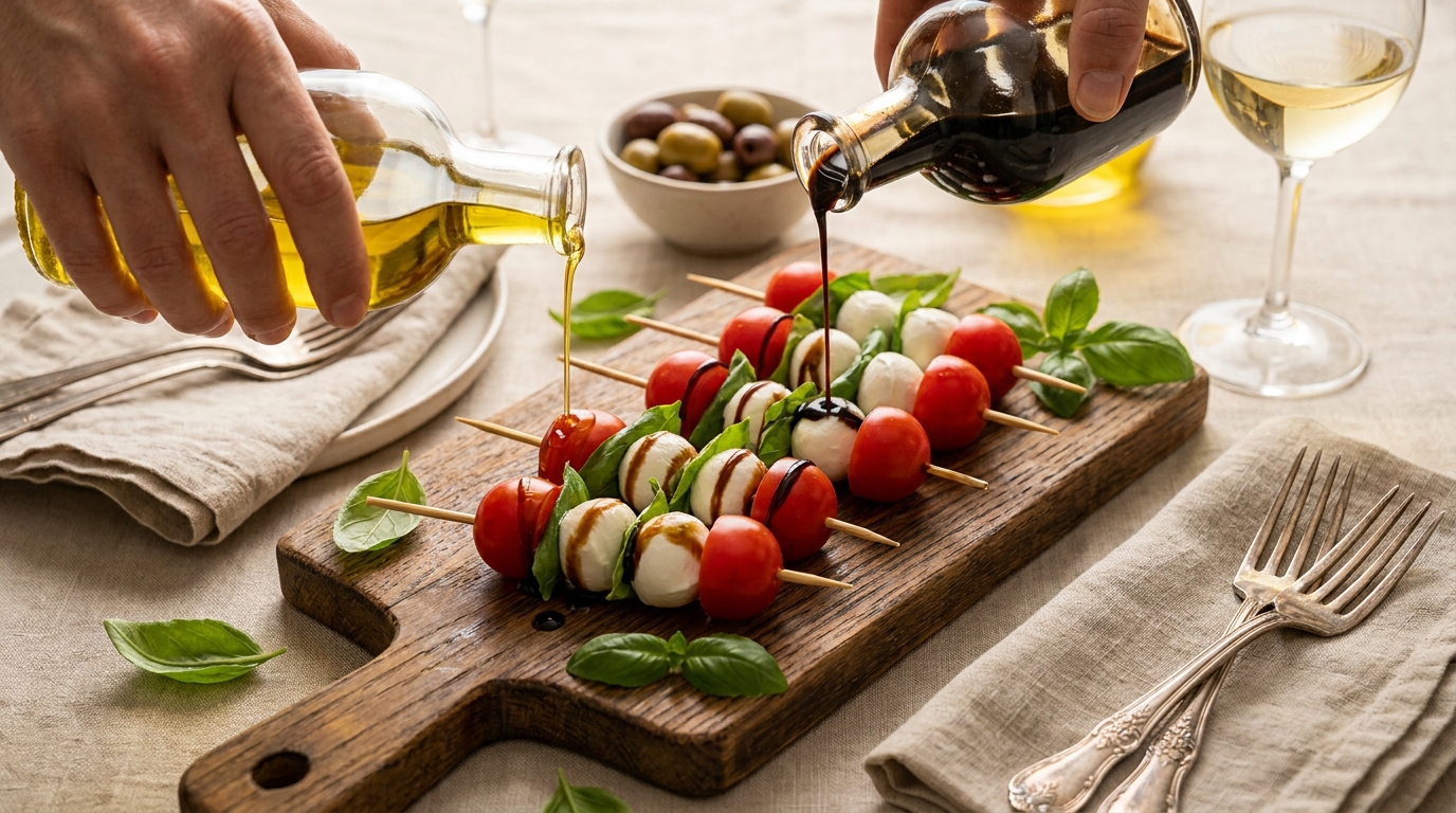 découvrez délice légétoilé, des bouchées fraîches et savoureuses alliant mozzarella fondante et tomates cerises juteuses, parfaites pour un apéritif léger et gourmand.