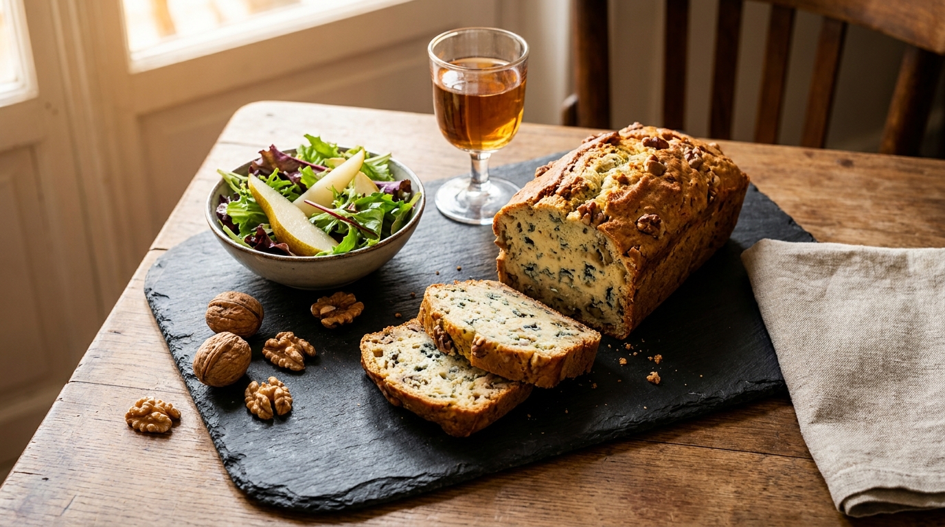 découvrez notre recette simple et gourmande de cake moelleux au roquefort et aux noix, parfait pour un apéritif savoureux ou un repas convivial.