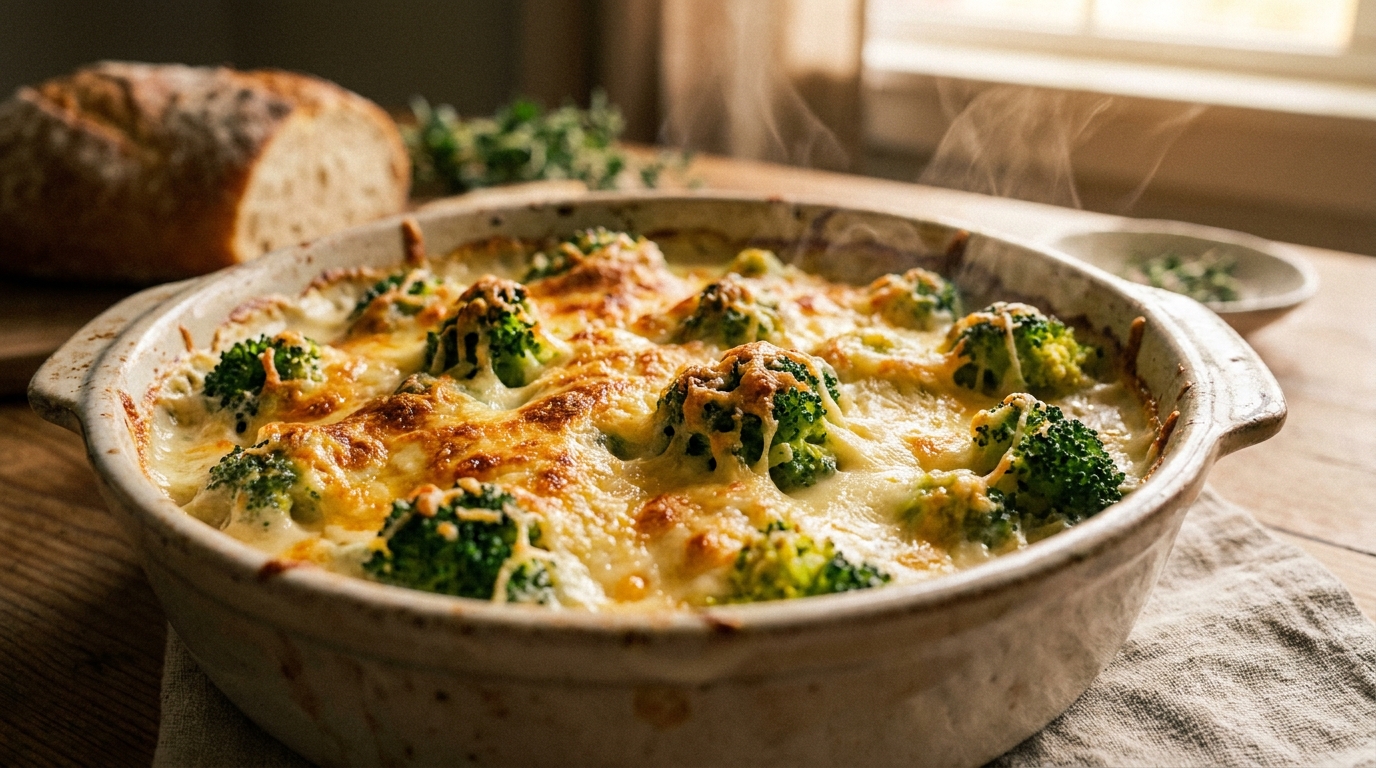 découvrez notre recette facile et gourmande de gratin de brocolis onctueux au fromage frais, parfaite pour un repas savoureux et réconfortant.