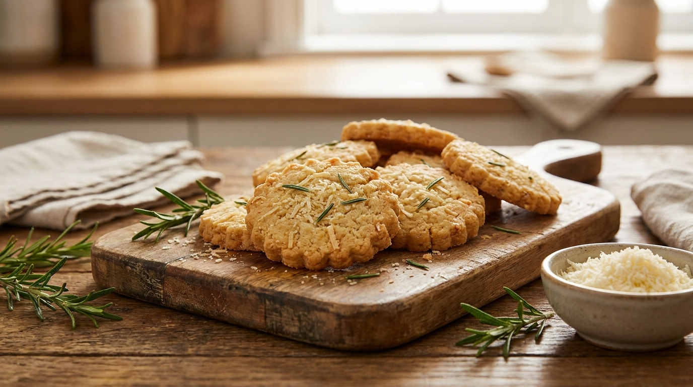 découvrez notre recette facile de sablés apéritifs au parmesan et au romarin, parfaits pour accompagner vos moments conviviaux et surprendre vos invités avec une saveur délicieuse.