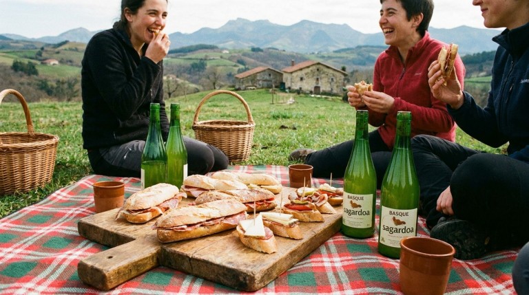 découvrez notre délicieux sandwich basque, généreusement garni de fromage de brebis authentique pour un goût riche et traditionnel.