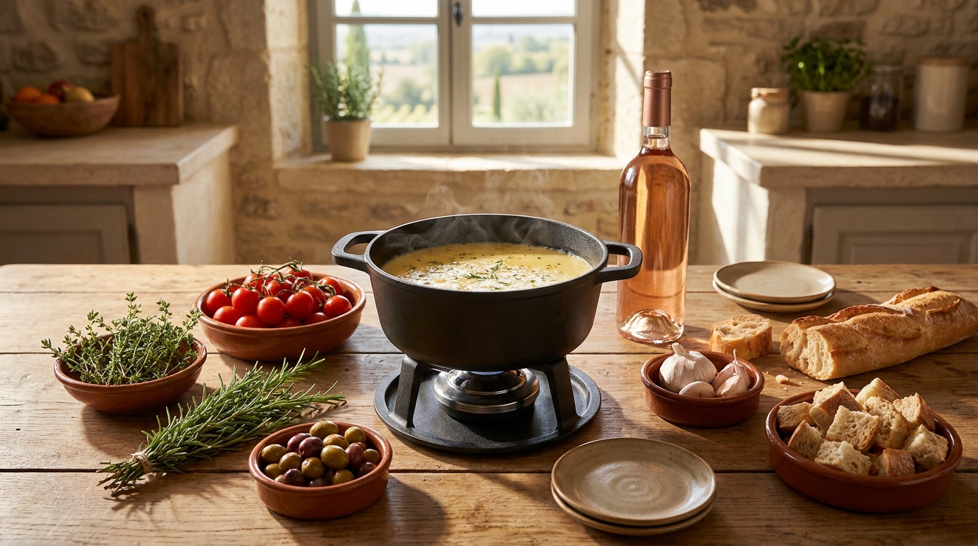 découvrez la fondue provençale, une délicieuse recette qui vous transporte au cœur des saveurs ensoleillées du sud de la france pour un moment gourmand et convivial.