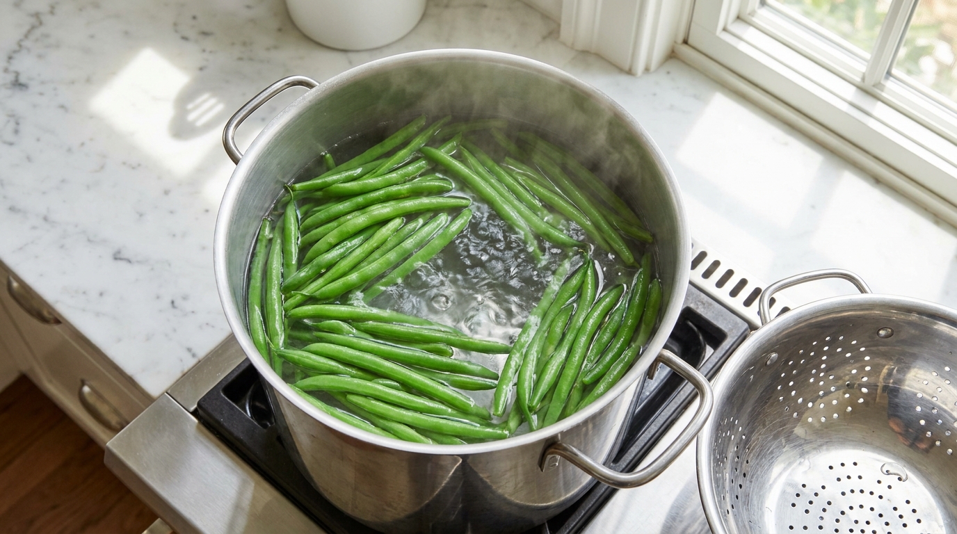 découvrez une omelette légère et moelleuse aux haricots verts croquants, délicatement parfumée au thym frais pour une explosion de saveurs naturelles.