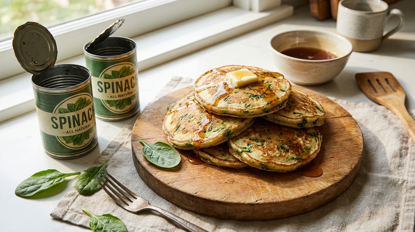 découvrez une recette futée de pancakes légers aux épinards en conserve, idéale pour réduire le gaspillage alimentaire tout en savourant un plat sain et délicieux.