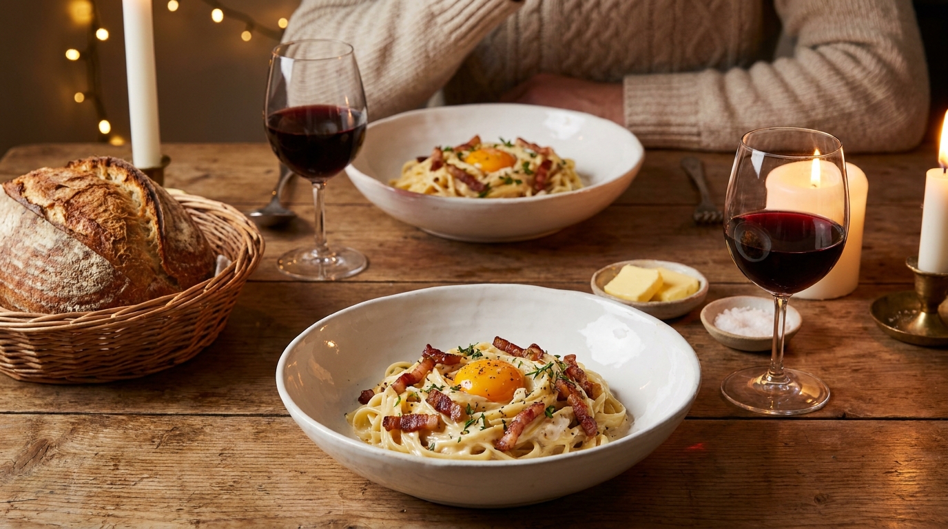 découvrez une recette originale de pâtes carbonara revisitées avec du camembert fondant pour un goût authentique et gourmand, facile à préparer chez vous.