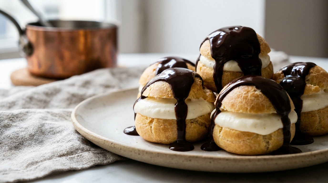 découvrez notre recette de profiteroles légères au thermomix, alliant gourmandise et équilibre pour un dessert savoureux et facile à préparer.