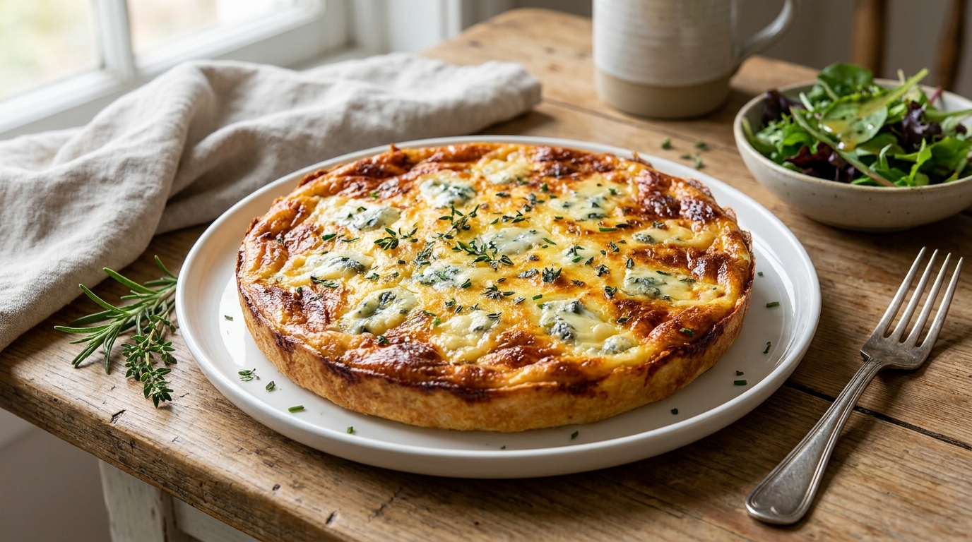 découvrez notre recette de quiche légère au bleu sans pâte, savoureuse et facile à préparer pour un repas gourmand et sain.