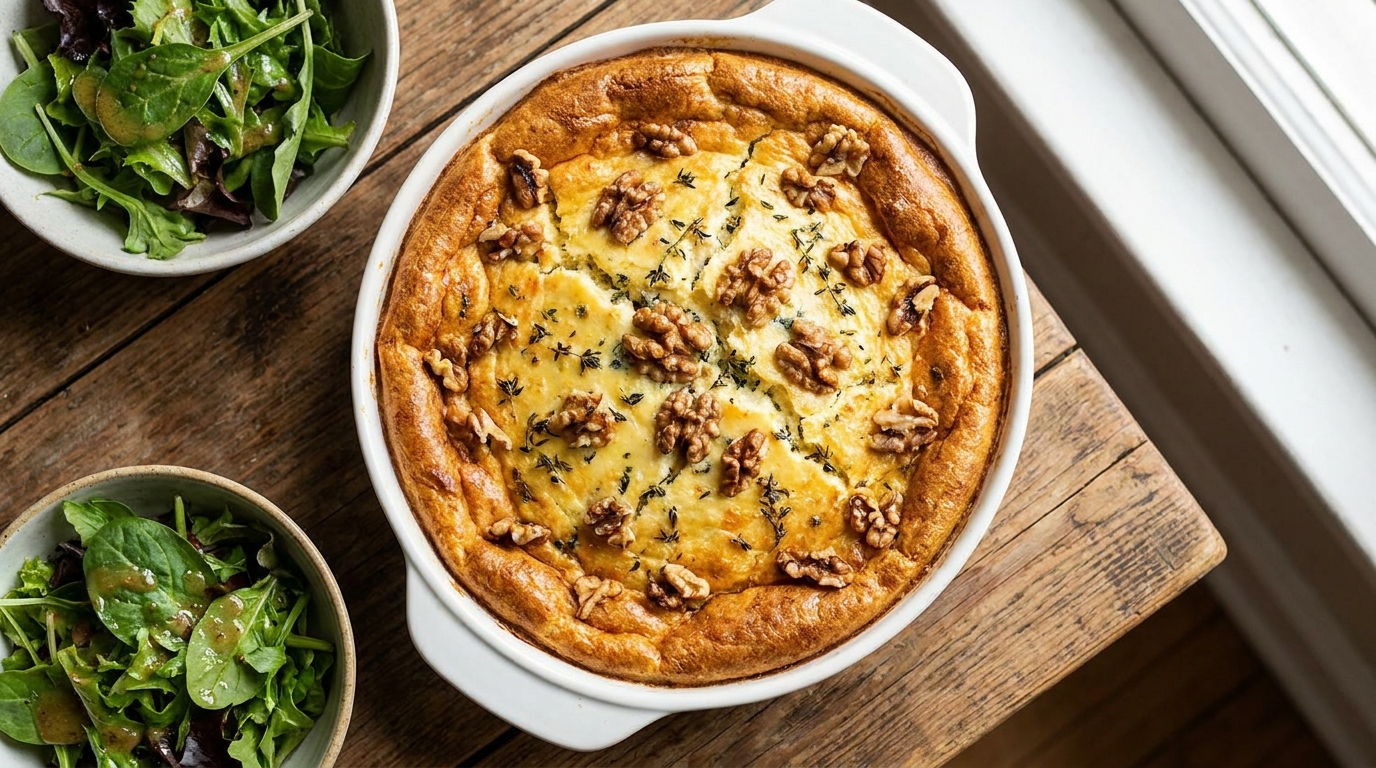 découvrez notre recette de quiche légère au bleu sans pâte, une préparation gourmande et facile à réaliser pour un repas savoureux et léger.