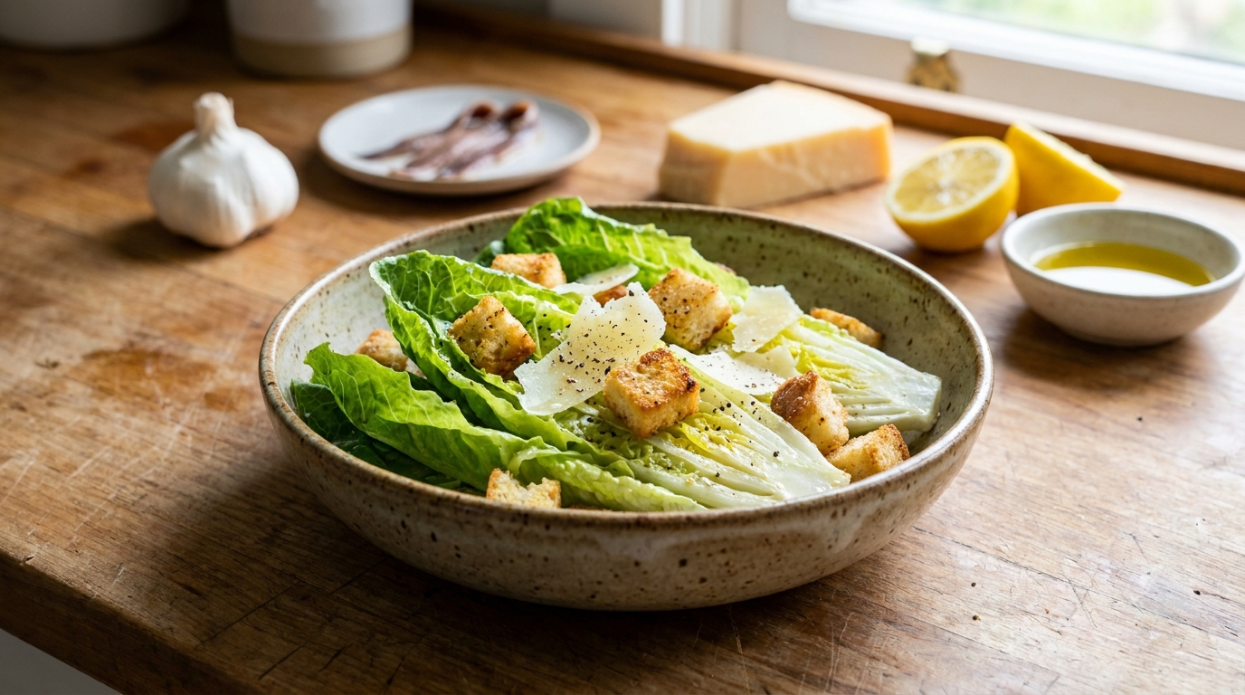 découvrez la recette authentique de la salade césar et ses secrets traditionnels pour un goût inimitable, simple à préparer chez vous.