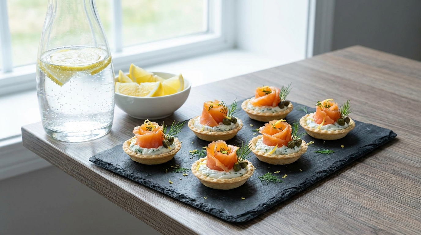 découvrez nos tartelettes légères au fromage blanc 0% et saumon fumé, une gourmandise saine et savoureuse à déguster sans culpabilité.