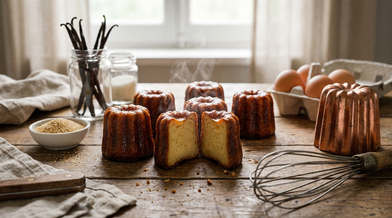 découvrez nos recettes simples de cannelés maison, avec des astuces incontournables et les secrets de cuisson pour des cannelés dorés et moelleux à souhait.