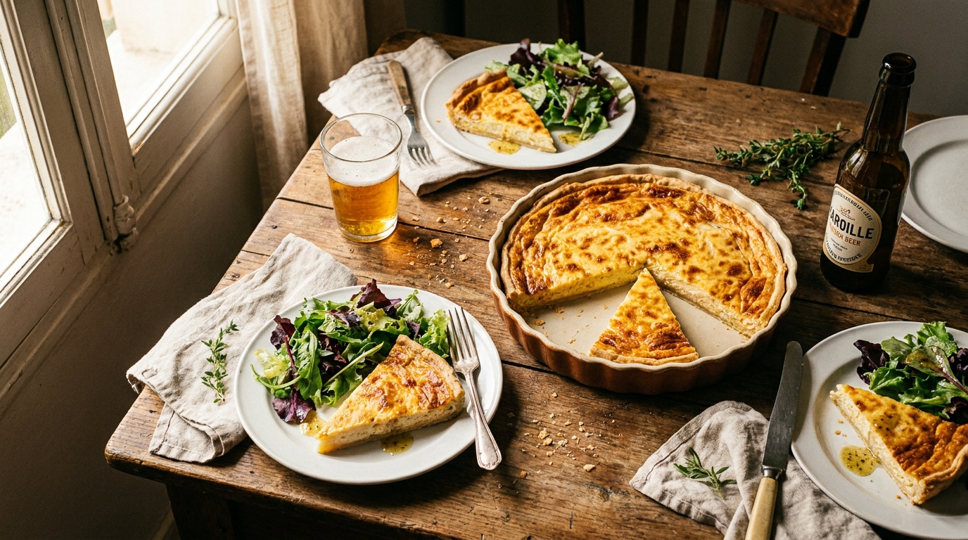 savourez la véritable flamiche au maroilles avec notre recette authentique. un plat gourmand et traditionnel du nord de la france, facile à réaliser chez vous.