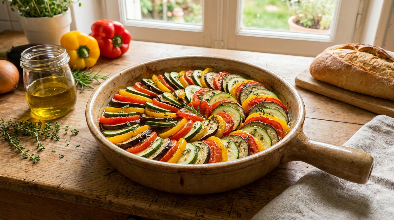 apprenez à préparer la ratatouille provençale traditionnelle avec notre recette maison simple et savoureuse, qui ravira vos papilles.