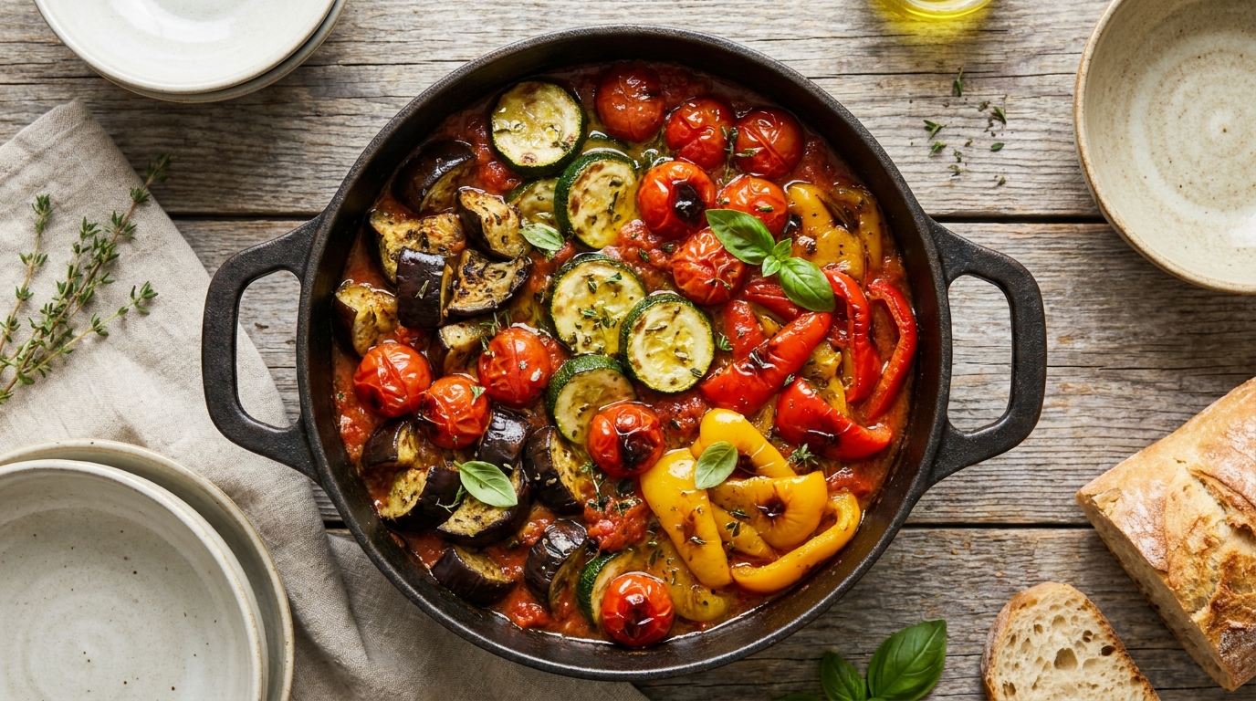 apprenez à préparer une ratatouille provençale authentique avec notre recette maison simple et savoureuse, parfaite pour un repas méditerranéen traditionnel.