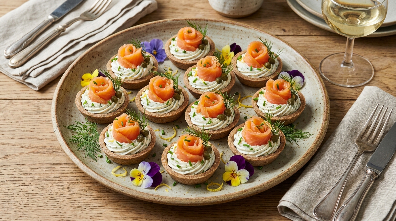 découvrez les tartelettes délice breton, alliant la saveur authentique du blé noir à un mélange gourmand de fromage frais, ail, fines herbes et saumon fumé, pour une expérience culinaire raffinée et savoureuse.