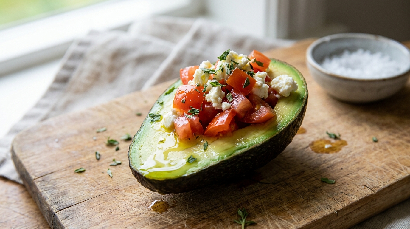 découvrez notre recette facile et savoureuse de délice d'avocat farci à la tomate et fromage, parfaite pour un repas sain et gourmand.