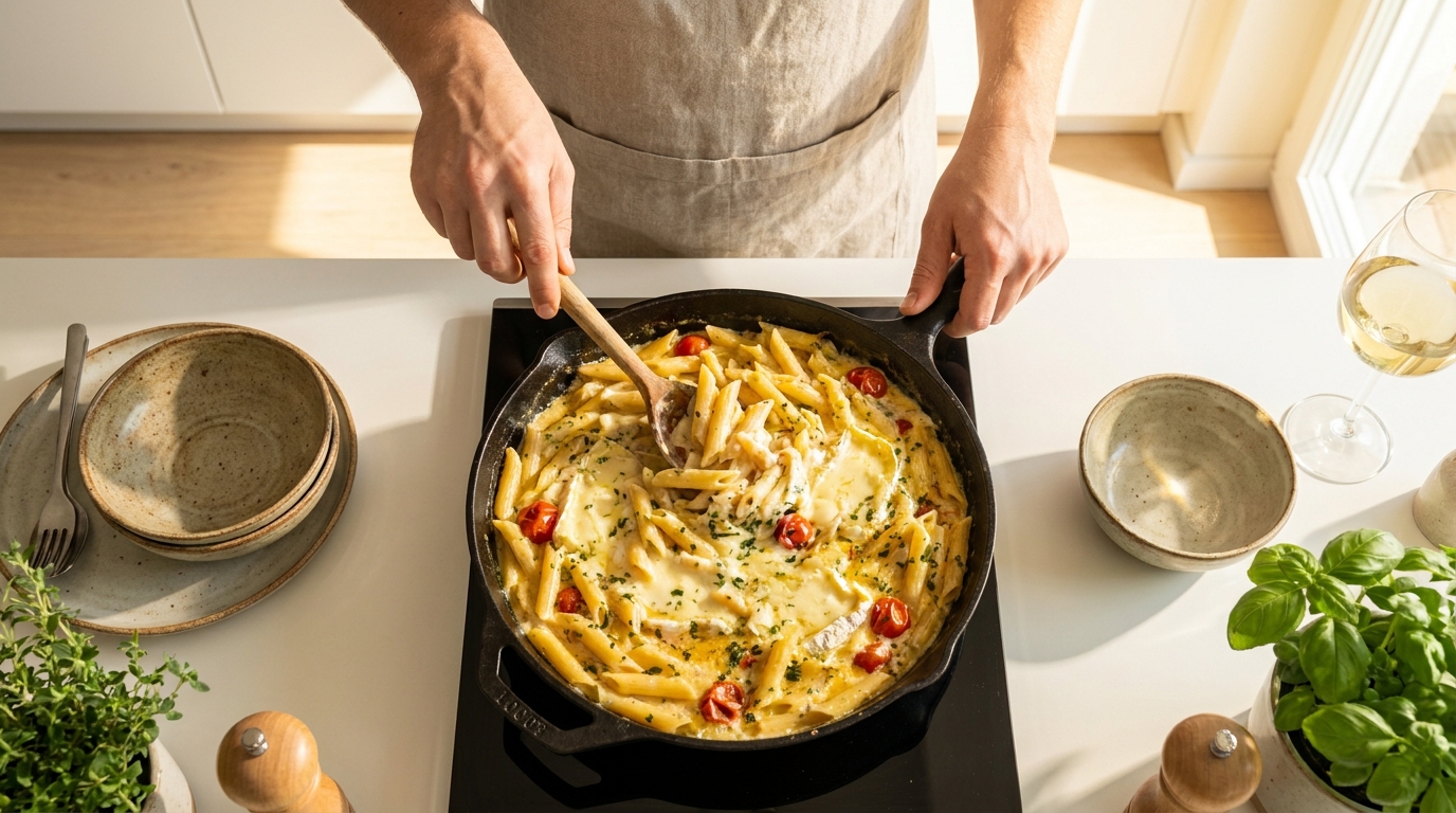 découvrez notre recette gourmande de délice de penne au camembert, un plat fondant et savoureux qui ravira vos papilles à chaque bouchée.