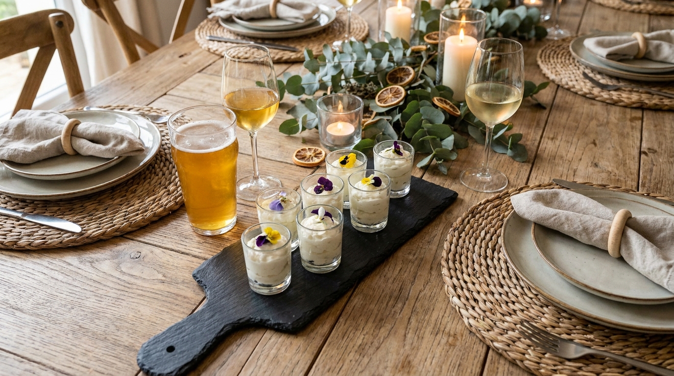 savourez un délice gourmand avec une espuma onctueuse de maroilles, sublimée par des chips croustillantes de lard fumé, alliant douceur et caractère pour un plaisir unique.