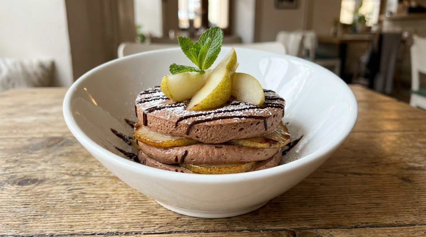 Délice léger poire-chocolat : la recette irrésistiblement gourmande