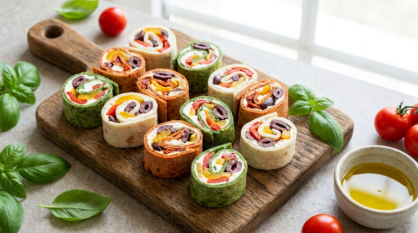 découvrez nos roulés gourmands au fromage de brebis et poivrons grillés, des délices apéritifs parfaits pour régaler vos invités avec saveur et simplicité.