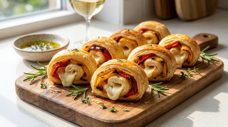 découvrez nos roulés gourmands au fromage de brebis et poivrons grillés, parfaits pour un apéritif savoureux et original. une recette facile et délicieuse à partager !