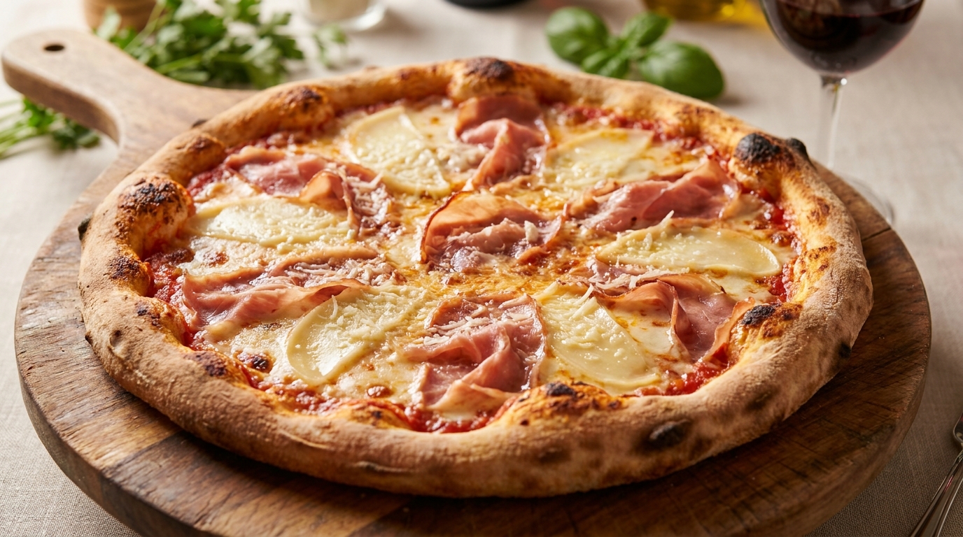 découvrez une délicieuse recette de pizza garnie de jambon fumé et de fromages italiens authentiques, pour un goût savoureux et traditionnel qui ravira vos papilles.